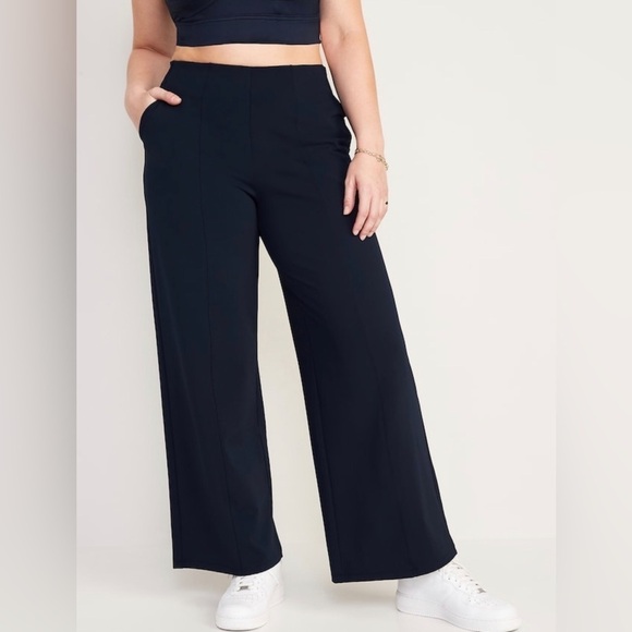 NWT! Navy High-Waisted PowerSoft Wide-Leg Pants for Women- Multiple ♥️ - Picture 5 of 9